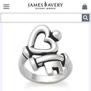 James Avery Key To My Heart Ring